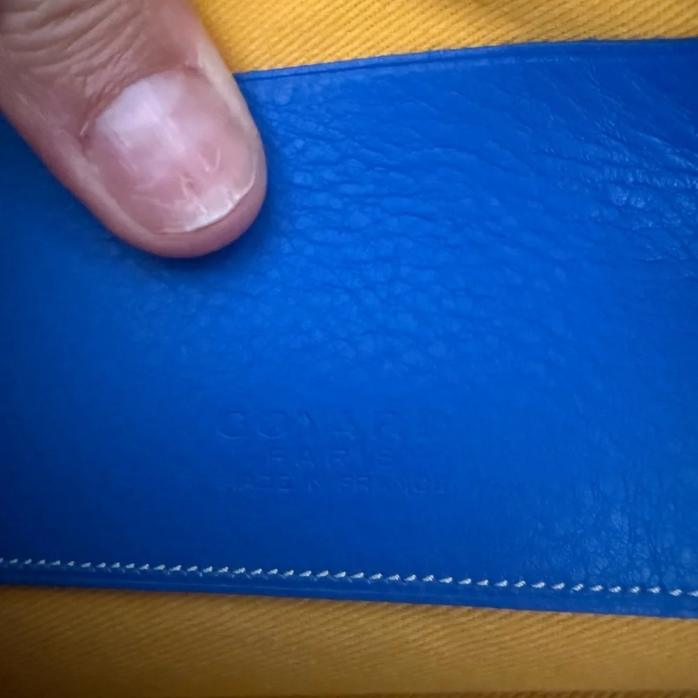 Goyard Blue Senat Pouch/Clutch - Picture 4 of 7